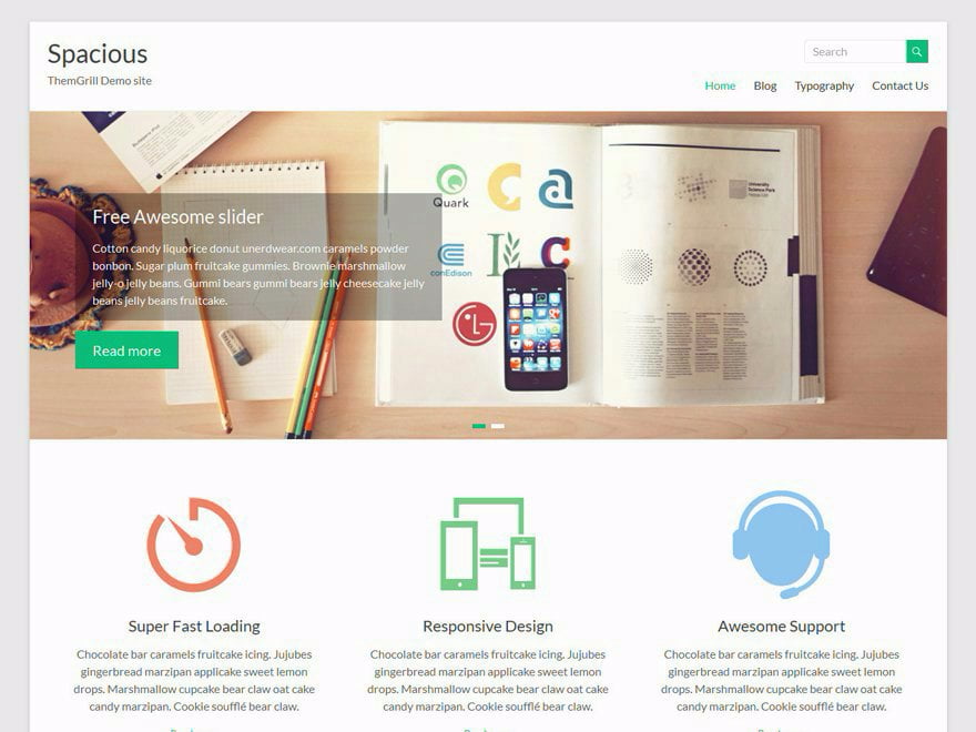 Spacious Theme